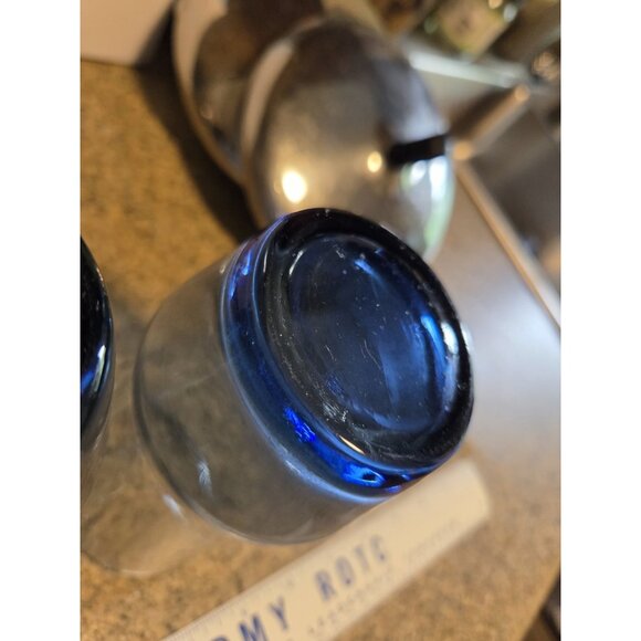 Set of 2 Vintage Libbey APOLLO BLUE 16oz Tumblers Iced Tea Glasses Retro Glass‎ - Picture 5 of 7